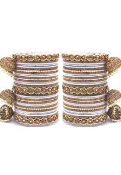 Stone Studded Bangle Set