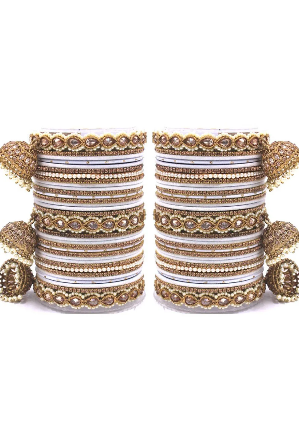 Stone Studded Bangle Set