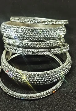Stone Studded Bangle Set