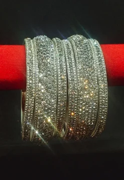 Stone Studded Bangle Set
