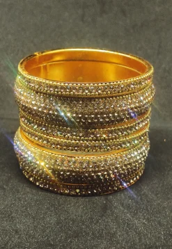 Stone Studded Bangle Set