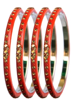 Stone Studded Bangle Set