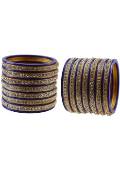 Stone Studded Bangle Set