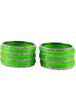 Stone Studded Bangles Set