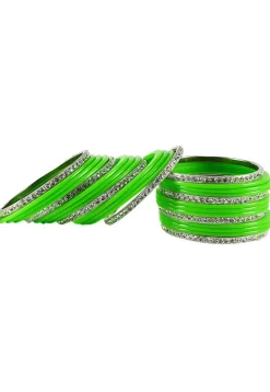 Stone Studded Bangles Set
