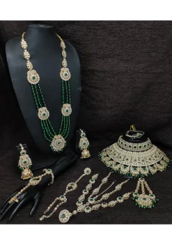 Stone Studded Bridal Set