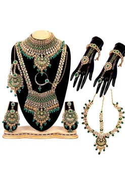 Stone Studded Bridal Set