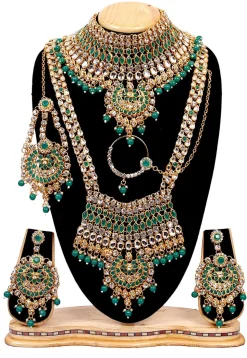 Stone Studded Bridal Set