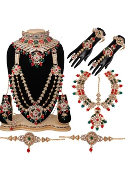Stone Studded Bridal Set