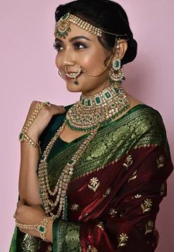 Stone Studded Bridal Set