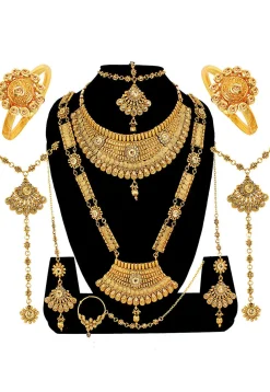 Stone Studded Bridal Set