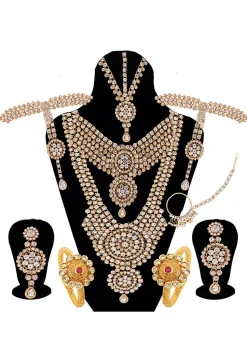 Stone Studded Bridal Set