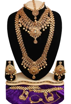 Stone Studded Bridal Set Set
