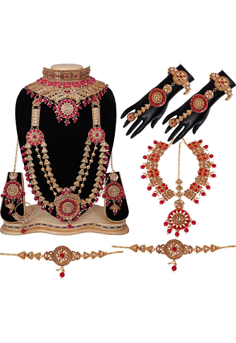 Stone Studded Bridal Set Set