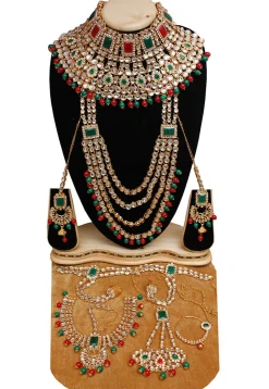 Stone Studded Bridal Set Set