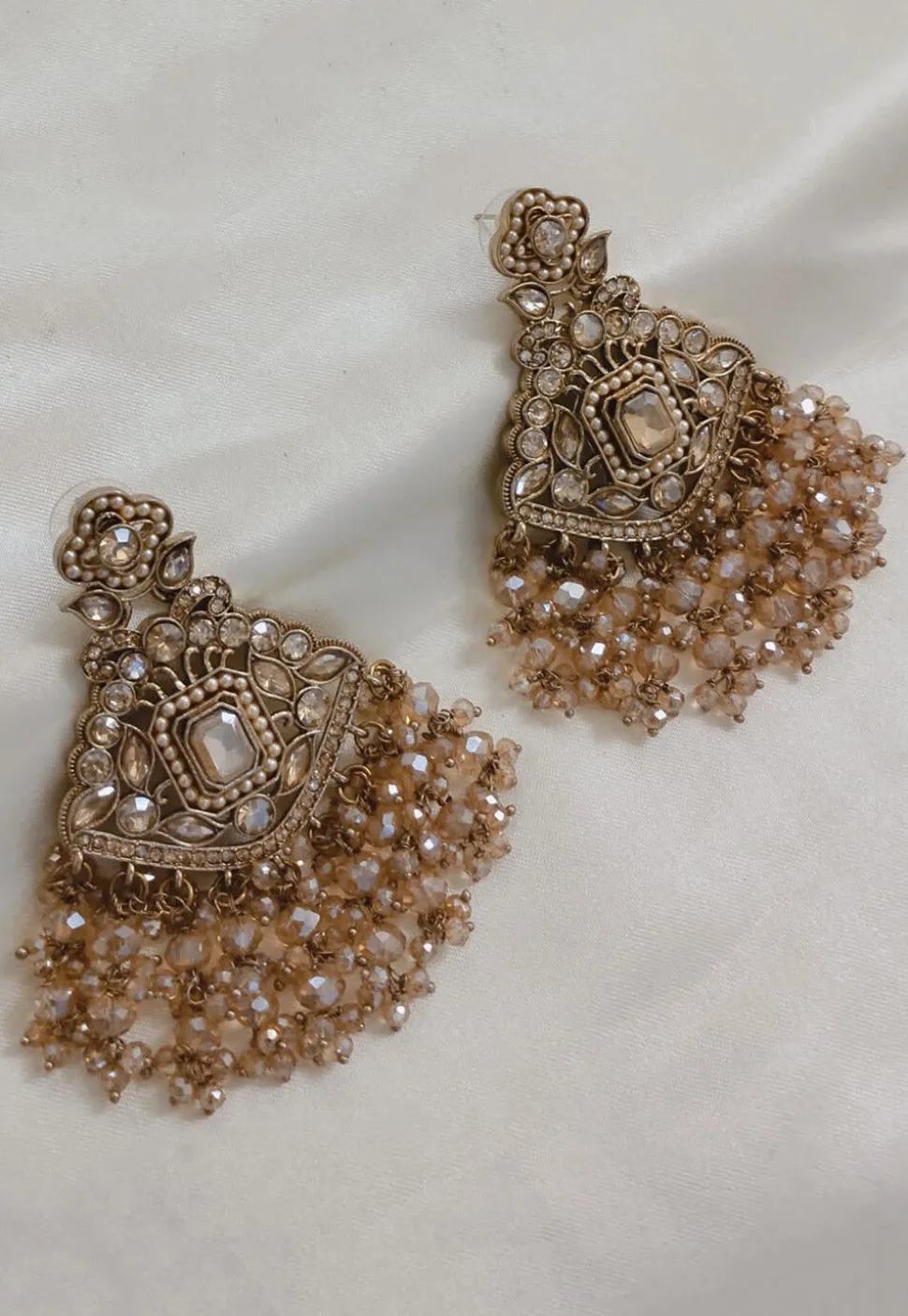 Stone Studded Chandbali Earrings