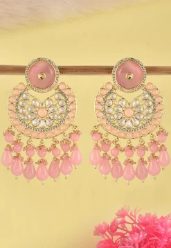 Stone Studded Chandbali Earrings