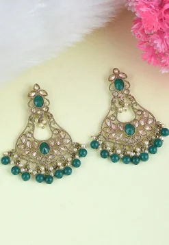 Stone Studded Chandbali Earrings