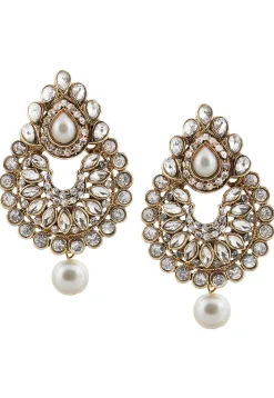 Stone Studded Chandbali Earrings