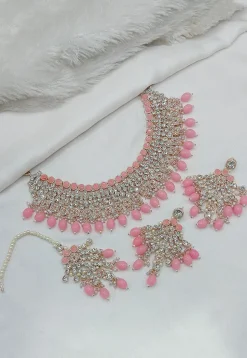 Stone Studded Choker Necklace Set