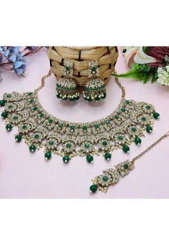 Stone Studded Choker Necklace Set
