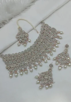 Stone Studded Choker Necklace Set