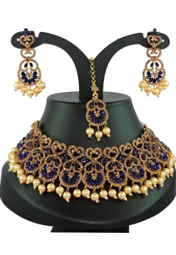 Stone Studded Choker Necklace Set