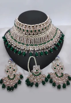 Stone Studded Choker Necklace Set