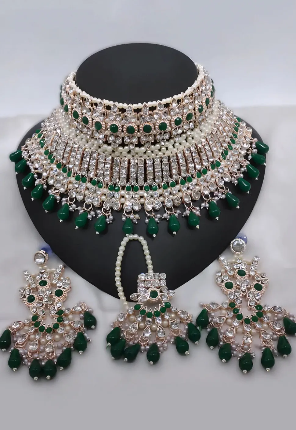 Stone Studded Choker Necklace Set