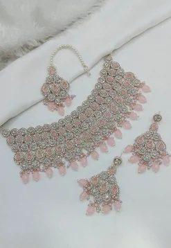 Stone Studded Choker Necklace Set