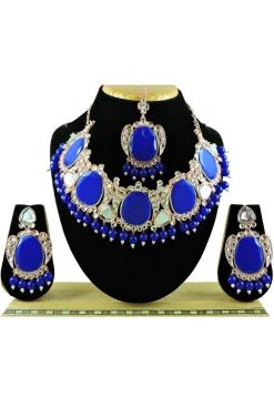 Stone Studded Choker Necklace Set