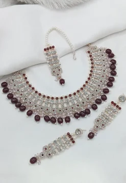 Stone Studded Choker Necklace Set