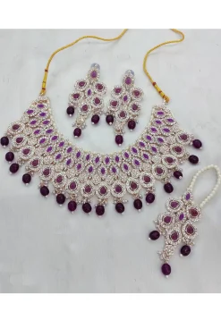 Stone Studded Choker Necklace Set