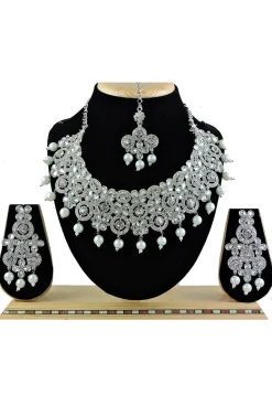 Stone Studded Choker Necklace Set