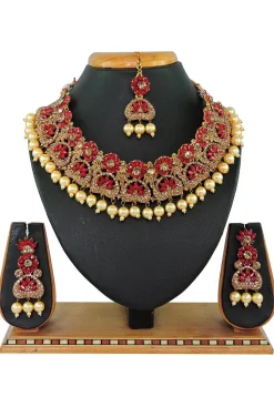 Stone Studded Choker Necklace Set