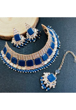 Stone Studded Choker Necklace Set