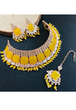 Stone Studded Choker Necklace Set