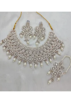Stone Studded Choker Necklace Set