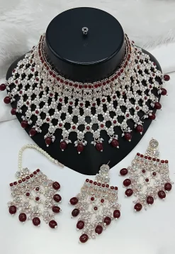Stone Studded Choker Necklace Set