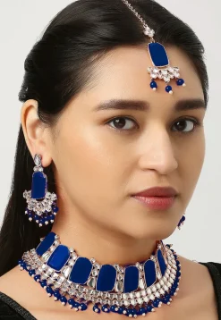 Stone Studded Choker Necklace Set