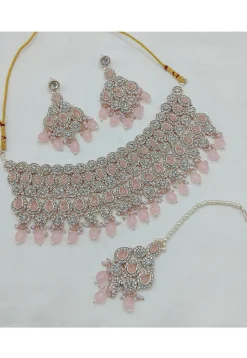 Stone Studded Choker Necklace Set