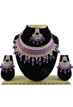 Stone Studded Choker Necklace Set