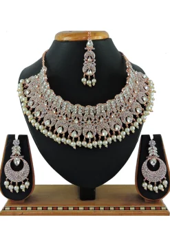 Stone Studded Choker Necklace Set