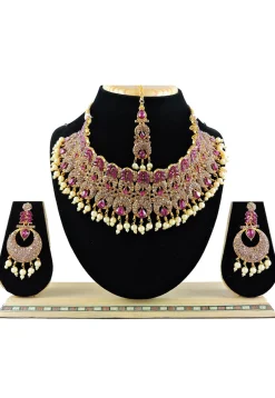 Stone Studded Choker Necklace Set