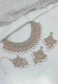 Stone Studded Choker Necklace Set