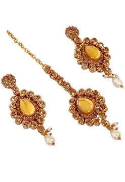 Stone Studded Choker Necklace Set