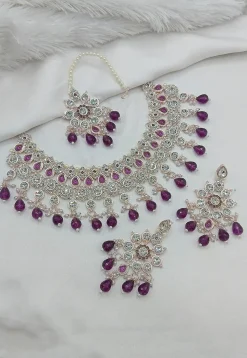 Stone Studded Choker Necklace Set
