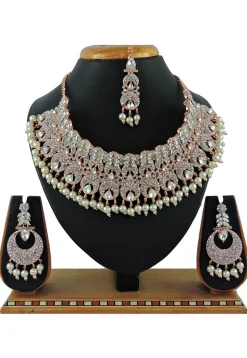 Stone Studded Choker Necklace Set
