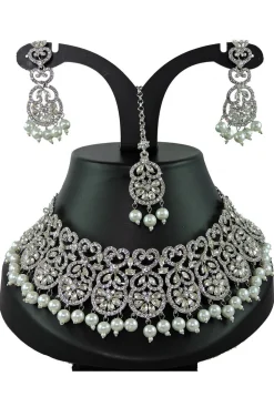 Stone Studded Choker Necklace Set