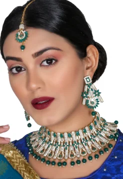 Stone Studded Choker Necklace Set